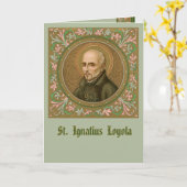 St. Ignatius Loyola (BK 050) Blank Greeting/Note Karte (Gelbe Blume)
