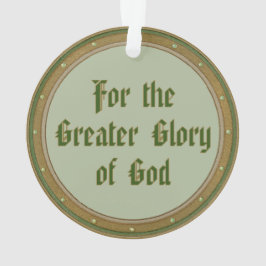 St. Ignatius Loyola (BK 050; Motto) Ornament