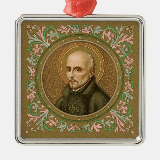 St. Ignatius Loyola (BK 050) Ornament Aus Metall (Vorne)