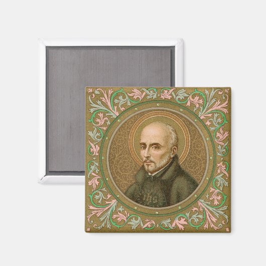 St. Ignatius Loyola (BK 050) Square Magnet (Vorderseite/Rückseite)