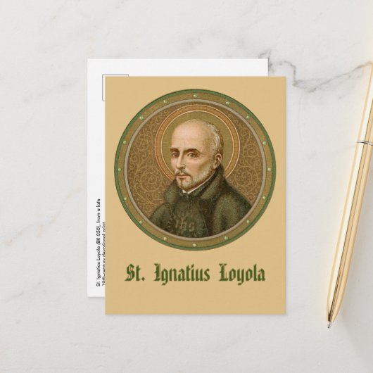 St. Ignatius Loyola (BK 050) (Stil 1) Postkarte (Vorderseite/Rückseite Beispiel)