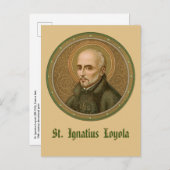 St. Ignatius Loyola (BK 050) (Stil 1) Postkarte (Vorne/Hinten)