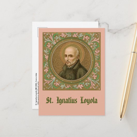 St. Ignatius Loyola (BK 050) (Stil 2) Postkarte (Vorderseite/Rückseite Beispiel)