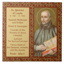 St. Ignatius Loyola (JM 27; Bio) Keramik Tile