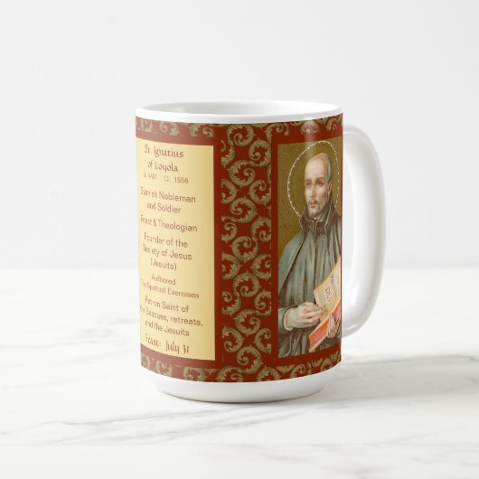 St. Ignatius Loyola (JM 27; Bio) Tasse Kaffee (VorderseiteRechts)