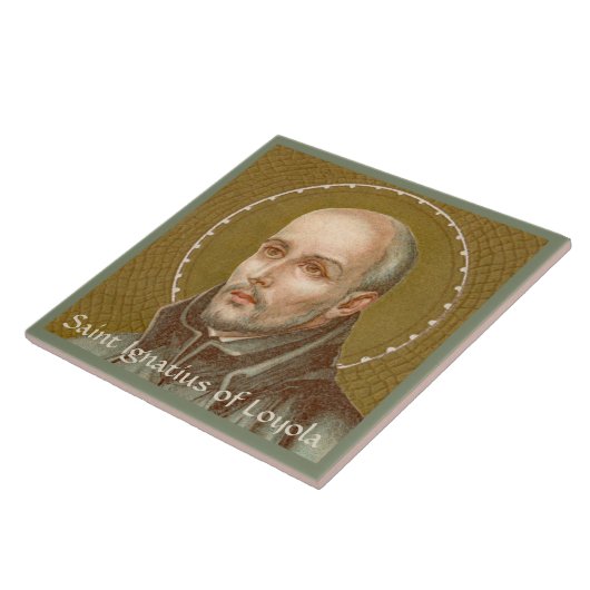 St. Ignatius Loyola (JM 27; Detail) Fliese (Seite)
