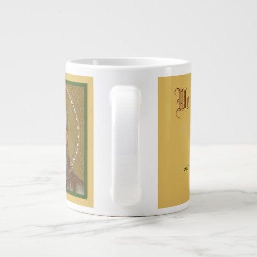 St. Ignatius Loyola (JM 27; Zitat) Riesenkaffee-Ta Jumbo-Tasse (Rückseite)