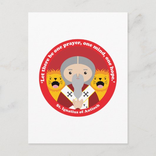 St. Ignatius von Antioch Postkarte (Vorderseite)