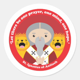 St. Ignatius von Antioch Runder Aufkleber