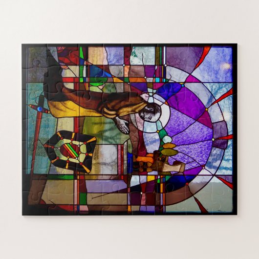St. Ignatius von Loyola Glasfenster Puzzle (Horizontal)