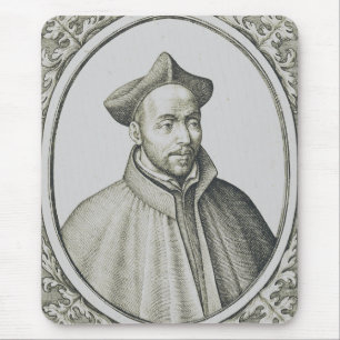 St. Ignatius von Loyola Kupferstich Antike Kunst Mousepad