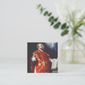 St. Ignatius von Loyola Quadratische Visitenkarte (Stehend Vorderseite)