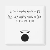 St. Ignatius von Loyola Quote Magnet (Vorne)