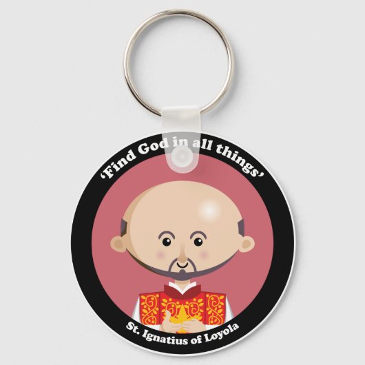 St. Ignatius von Loyola Schlüsselanhänger (Vorderseite)
