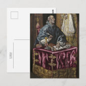 St. Ildefonso von El Greco Postkarte (Vorne/Hinten)