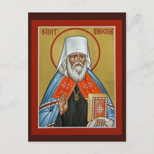 St. Innocent of Alaska Gebetskarte Postkarte (Vorderseite)