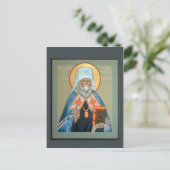 St. Innocent of Alaska Prayer Card Postkarte (Stehend Vorderseite)