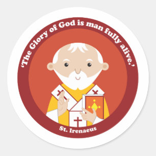 St. Irenaeus Runder Aufkleber