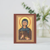 St. Irene Chrysovolantou Prayer Card Postkarte (Stehend Vorderseite)