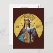 St. Irene Prayer Card Postkarte (Vorne/Hinten)