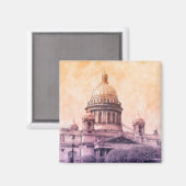 St. Isaac's Cathedral Magnet - St. Petersburg (Vorderseite/Rückseite)