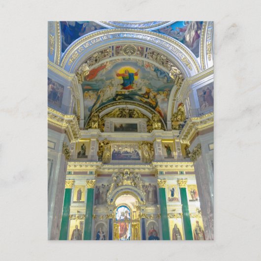 St. Isaac's Cathedral St. Petersburg, Russland Postkarte (Vorderseite)