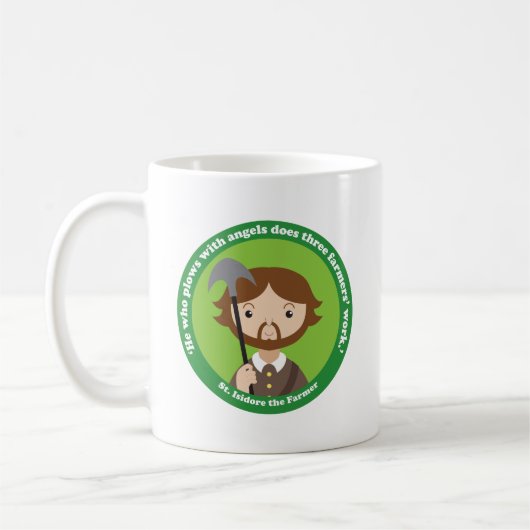 St. Isidore, der Bauer Kaffeetasse (Links)