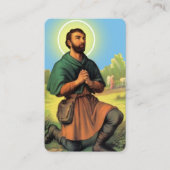 St. Isidore Prayer Card Visitenkarte (Vorderseite)