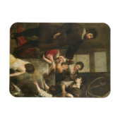 St. Isidore rette ein Kind, das in einen Keller ge Magnet (Horizontal)