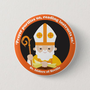 St. Isidore von Sevilla Button