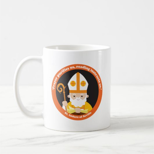 St. Isidore von Sevilla Kaffeetasse (Links)