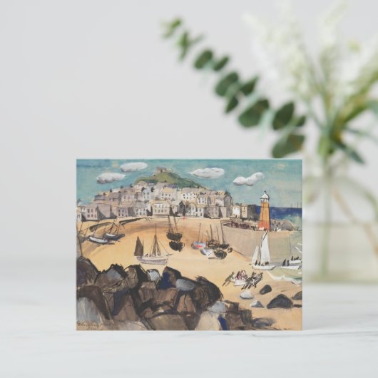 St. Ives | Christopher Wood Postkarte (Stehend Vorderseite)