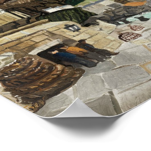 St. Ives, Cornwall | Christopher Wood Poster (Ecke)