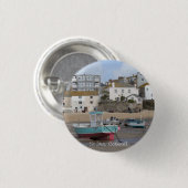 St Ives, Cornwall, England Button (Vorne & Hinten)