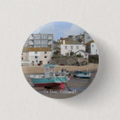 St Ives, Cornwall, England Button (Vorderseite)