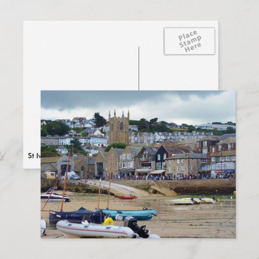 St Ives Cornwall England Postkarte (Vorne/Hinten)