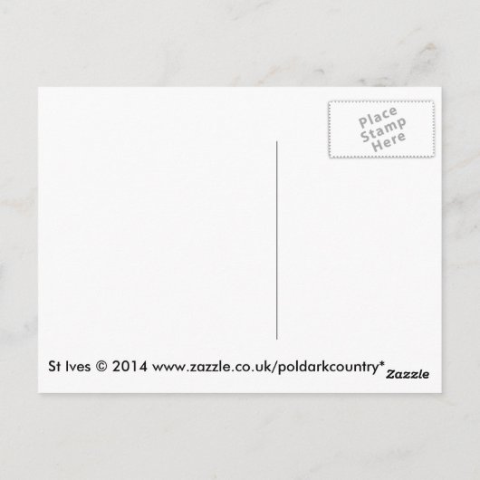 St Ives Cornwall England Postkarte (Rückseite)