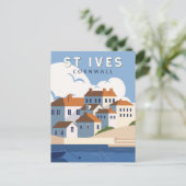 St Ives Cornwall England Ristorante da Valentino V Postkarte (Stehend Vorderseite)