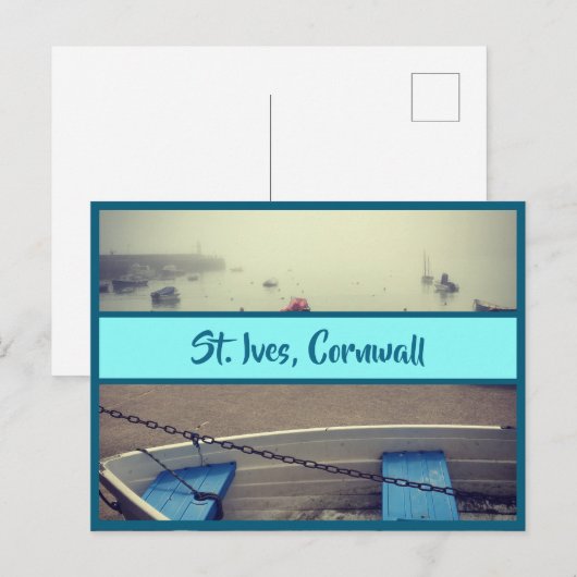 St. Ives Cornwall Postkarte (Vorne/Hinten)