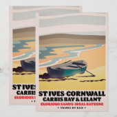 St Ives Cornwall Reiseplakat (Vorne/Hinten)