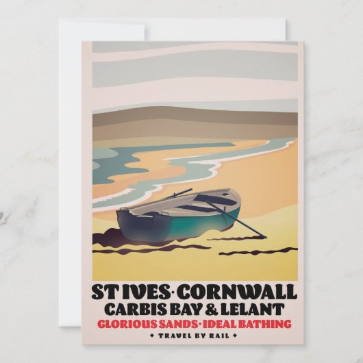St Ives Cornwall Reiseplakat (Vorderseite)