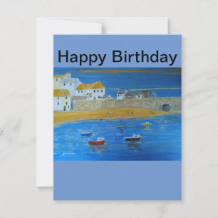 St Ives Cornwall S.W.England Karte, Name hinzufüge Feiertagskarte