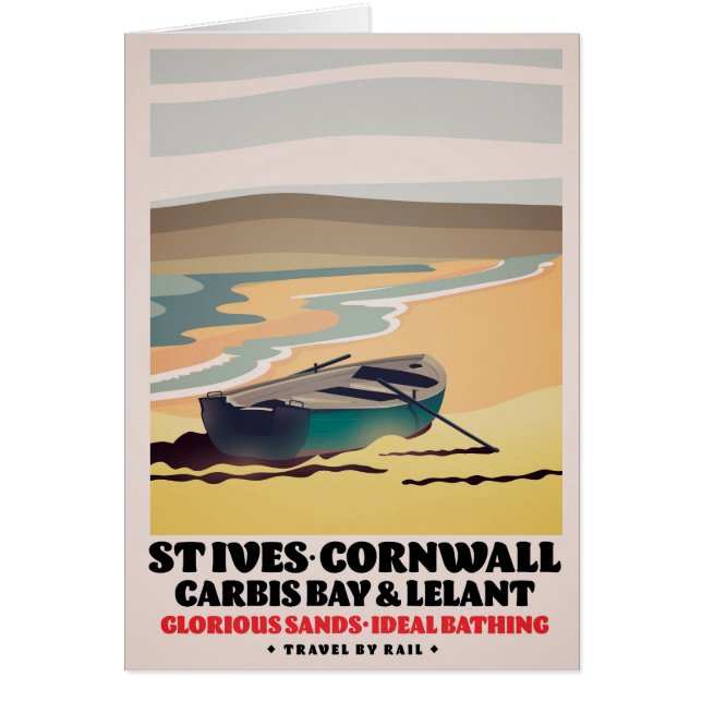 St Ives Cornwall Travel Poster (Vorne)