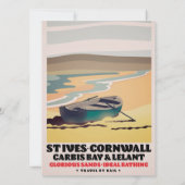 St Ives Cornwall Travel Poster (Rückseite)