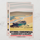 St Ives Cornwall Travel Poster (Vorne/Hinten)