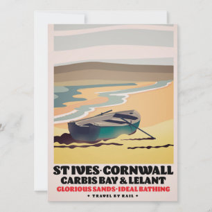 St Ives Cornwall Travel Poster