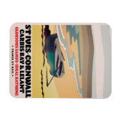 St Ives Cornwall Travel Poster Magnet (Horizontal)