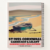 St Ives Cornwall Travel Poster Notizblock (Rückseite)