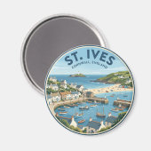 St. Ives England Magnet (Vorderseite/Rückseite)