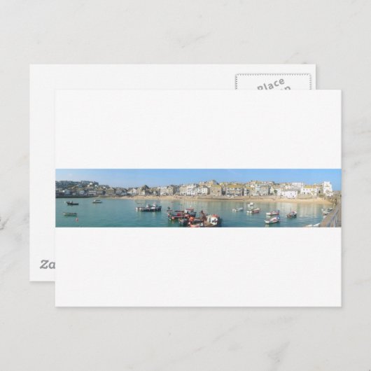 St Ives Panoramic Postkarte (Vorne/Hinten)